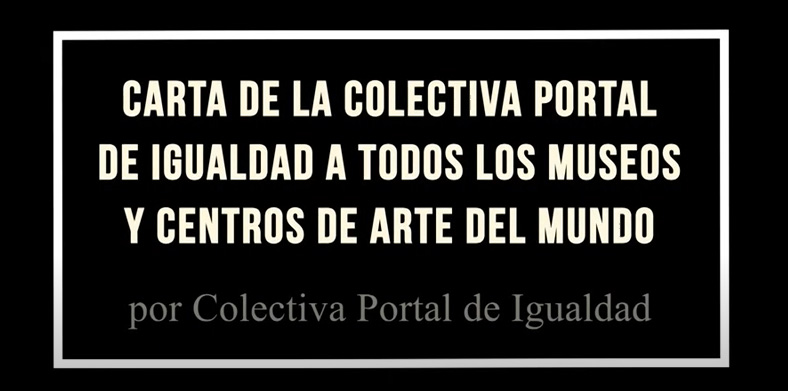Carta Colectiva Portal de Igualdad a Museos