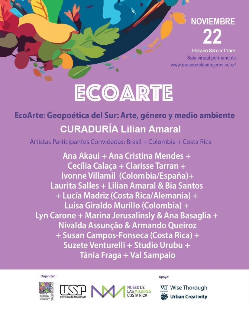 Cartel de la exposición ECOARTE: Geopoéticas del Sur: Arte, Género y medio ambiente