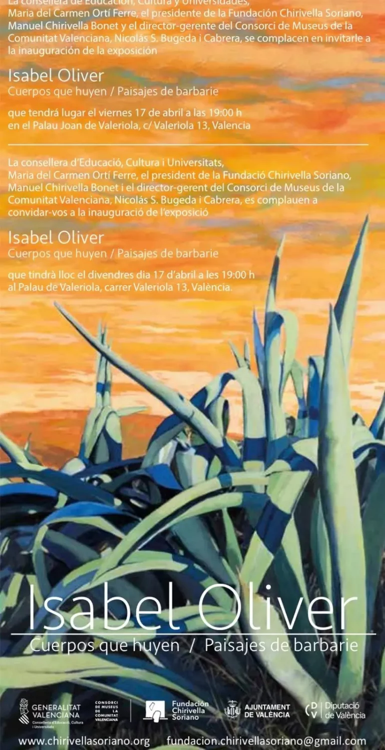 cartel-expo-isabel-oliver-paisajes-de-barbarie-Xirivella